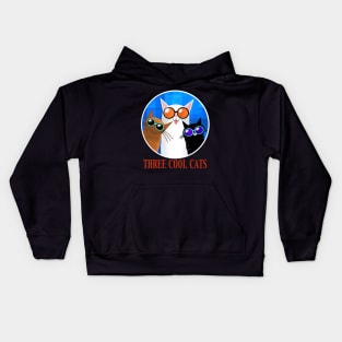 Three Cool Cats Kids Hoodie